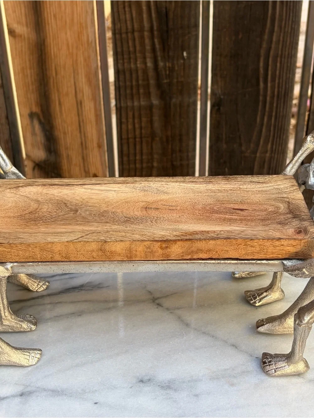 Martha Stewart Halloween Skeleton Crew Wooden Serving Platter Tray